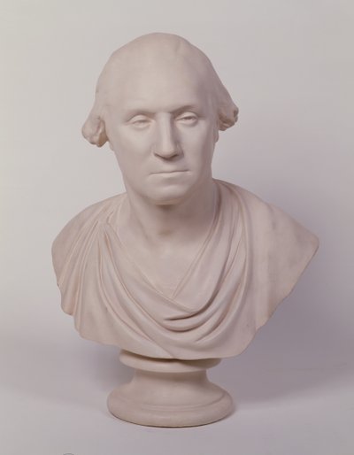 George Washington (malovaná omítka) od Jean Antoine Houdon