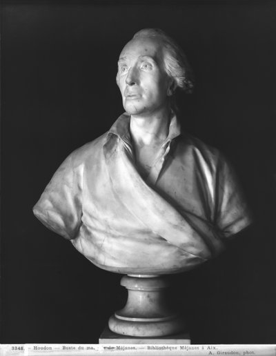 Jean-Baptiste de Piquet (1729-86) markýz de Mejanes (1729-86) 1786 (mramor) od Jean Antoine Houdon