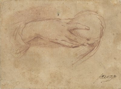 Ruka na hrudi od Jean Antoine Watteau (rejected attribution)