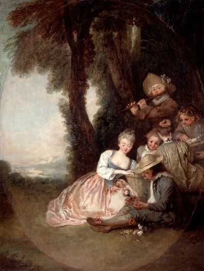 Koncert Champetre, 1715 od Jean Antoine Watteau