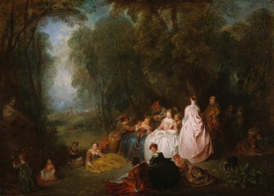 Pastorační shromáždění, 171821. od Jean Antoine Watteau