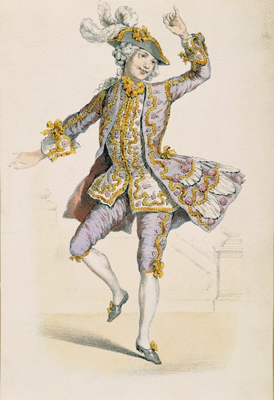 Galantní farmář, z kresby Jean Antoine Watteau od Jean Antoine Watteau
