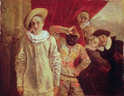 Harlekýn, Pierrot a Scapin, herci z Commedia dell