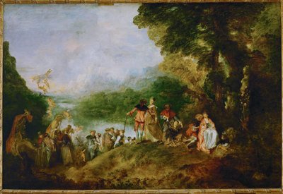 Stravování pro Cythere ... od Jean Antoine Watteau