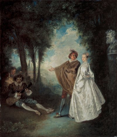 Chůze od Jean Antoine Watteau