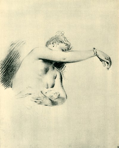 Akt se zdviženou pravou rukou, 1717-1718, 1943. od Jean Antoine Watteau