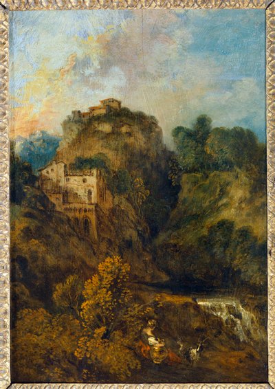 Paysage à la chèvre - Krajina s kozou ... od Jean Antoine Watteau