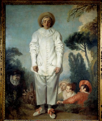 Pierrot, kdysi zvaný Gilles. (Pedrolino v Commedia dell