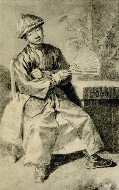 Portrét čínského TSao od Jean Antoine Watteau