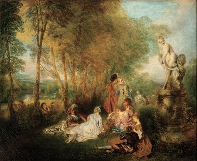Svátek lásky, ca. 1718-1719 od Jean Antoine Watteau