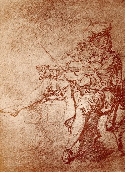 Houslista od Jean Antoine Watteau