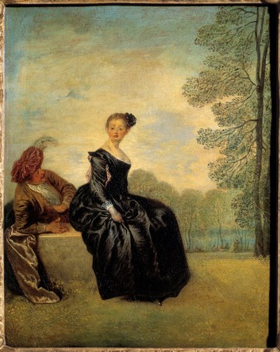 Pudy. Obraz Jean Antoine Watteau (1684-1721) od Jean Antoine Watteau