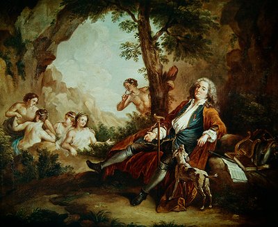 Portrét Antoine de la Roque od Jean Antoine Watteau