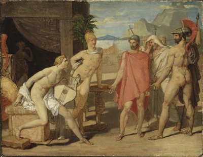 Achilles přijímá ve svém stanu vyslance Agamemnona, 1801 od Jean Auguste Dominique Ingres