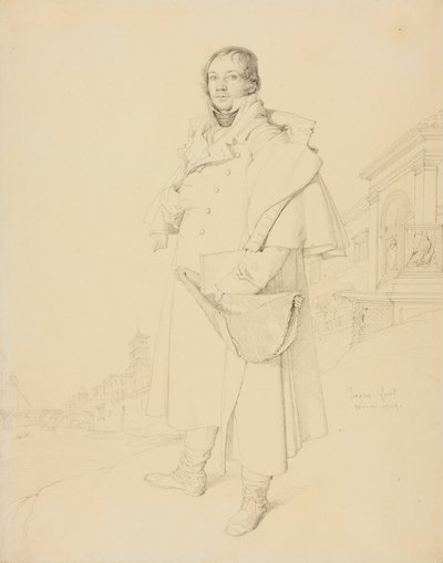 Charles François Mallet, stavební inženýr od Jean Auguste Dominique Ingres