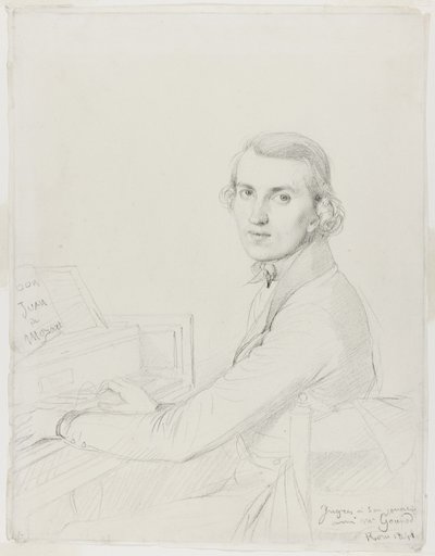 Charles Gounod, 1841 od Jean Auguste Dominique Ingres