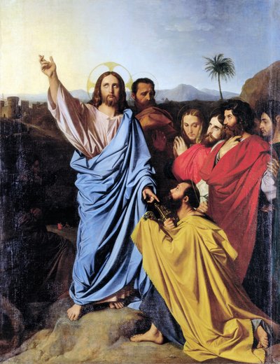 Doručení klíčů Svatému Petrovi, Jean Auguste Dominique Ingres od Jean Auguste Dominique Ingres