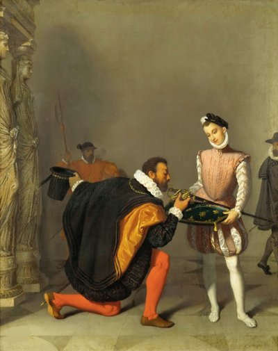 Don Pedro z Toleda Líbání meče Jindřicha IV., 1819. od Jean Auguste Dominique Ingres