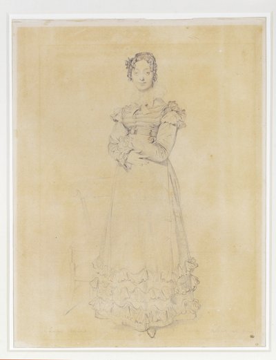 Francoise Leblancová, manželka Jacquese-Louise, sekretářka Elisy ... od Jean Auguste Dominique Ingres