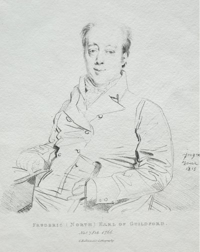 Frederic 5. hrabě z Guilfordu, 1815. od Jean Auguste Dominique Ingres