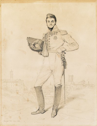 Generál Louis-Etienne Dulong de Rosnay, 1818 od Jean Auguste Dominique Ingres
