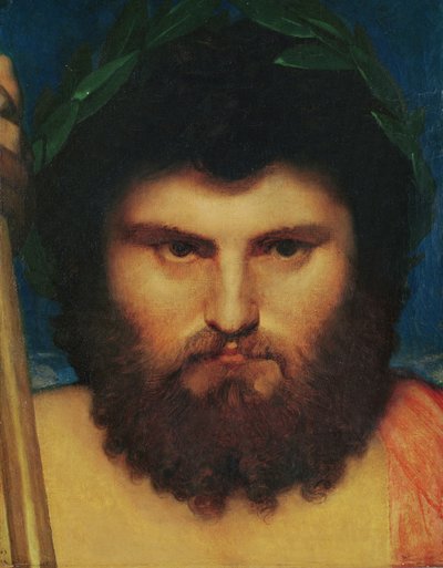 Vedoucí Jupiter, studie pro Jupiter a Thetis, 1810 od Jean Auguste Dominique Ingres