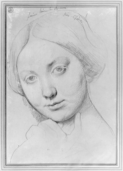 Louise de Broglie, hraběnka z Haussonville, kolem roku 1842 (grafit na papíře) od Jean Auguste Dominique Ingres