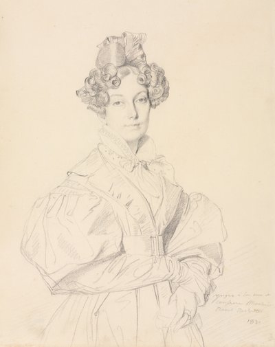 Paní Désiré Raoul-Rochette od Jean Auguste Dominique Ingres
