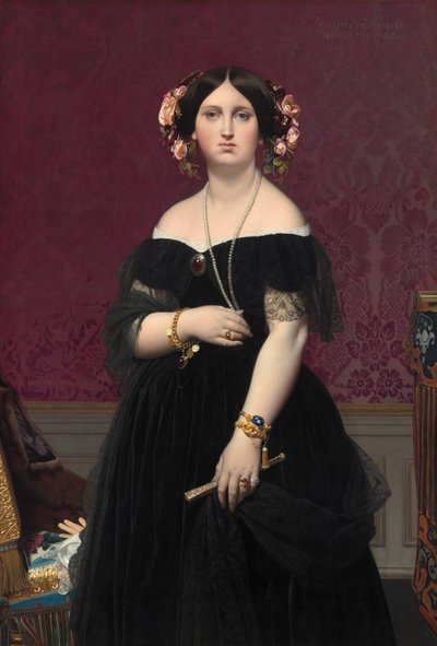 paní Moitessier od Jean Auguste Dominique Ingres