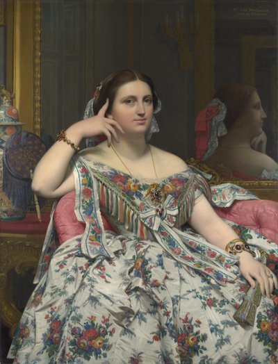 Paní Moitessierová od Jean Auguste Dominique Ingres