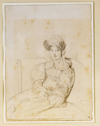 Marie Marcotte de Sainte Marie, švagrová Marcotte... od Jean Auguste Dominique Ingres
