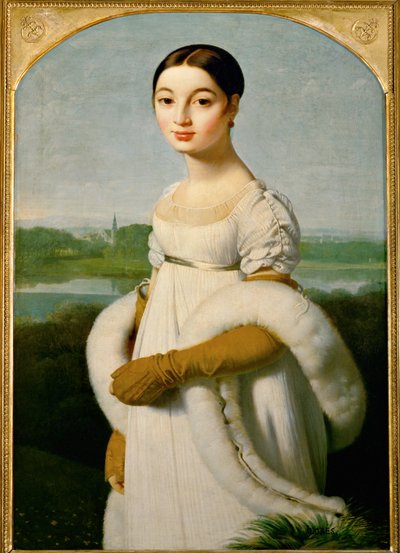 Mlle Caroline Riviere ... od Jean Auguste Dominique Ingres