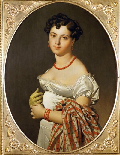 Mme. Panckoucke, Cecile Bouchet. Malováno v Římě ... od Jean Auguste Dominique Ingres
