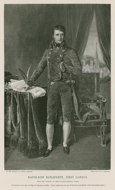 Napoleon Bonaparte, první konzul od Jean Auguste Dominique Ingres