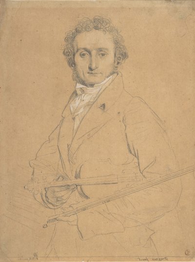 Niccolò Paganini 1784-1840, ca. 1830. od Jean Auguste Dominique Ingres