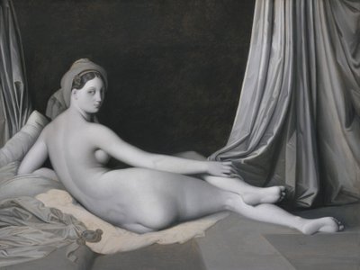 Odaliska v Grisaille, cca 1824–34 (olej na plátně) od Jean Auguste Dominique Ingres