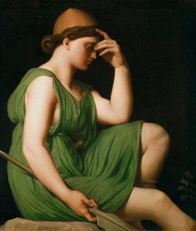 Odysseus. Studie k triumfu Homera, c. 1850. od Jean Auguste Dominique Ingres