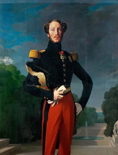 Princ Ferdinand Philippe, vévoda z Orléans 1810-1842 od Jean Auguste Dominique Ingres