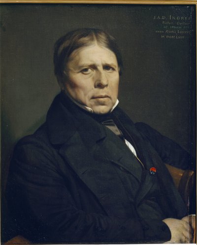 Autoportrét je 78 let starý - olej na plátně od Jean Auguste Dominique Ingres