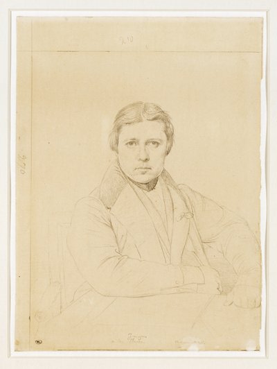 Autoportrét umělce ... od Jean Auguste Dominique Ingres