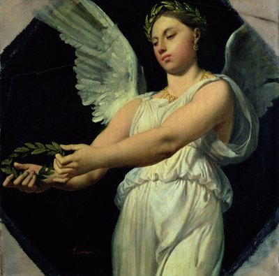 Studie o vítězství pro apoteózu Homéra, 1826-27 od Jean Auguste Dominique Ingres