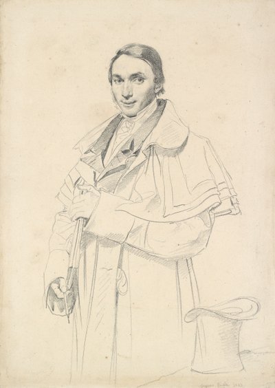 Tříčtvrteční portrét Jean-Francois-Antoine Forest, 1823 od Jean Auguste Dominique Ingres
