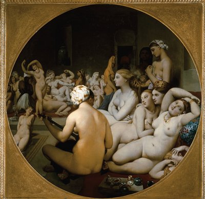 Turecké lázně od Jean Auguste Dominique Ingres