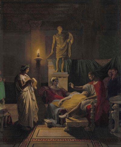 Vergilius čte z Aeneidy, 1864. od Jean Auguste Dominique Ingres