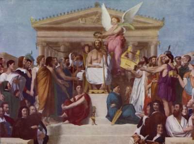 Apoteóza Homera od Jean Auguste Dominique (after) Ingres