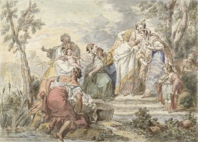 Vynález Mojžíšův od Jean Baptist Leprince