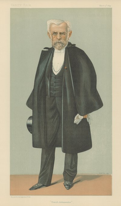Baron Chaudron de Courcel (barevné lito) od Jean Baptiste (after) Guth