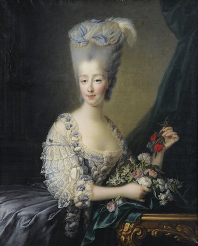 Princezna Marie Terezie Savojská 1756-1805, hraběnka z Artois od Jean Baptiste André Gautier Dagoty