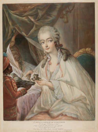 Jeanne Bécu, komtesa Du Barry, a její sluha Zamor od Jean Baptiste Andre Gautier D