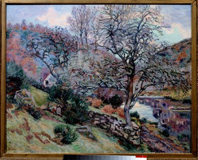 Crozan, skála ozvěny Obraz od Jeana Baptista Armanda (1841-1927) 19. století Bayonne Musee Bonnat od Jean Baptiste Armand Guillaumin